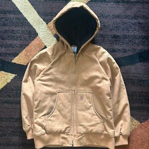 Carhartt Kids Tan Hooded Puffer Jacket